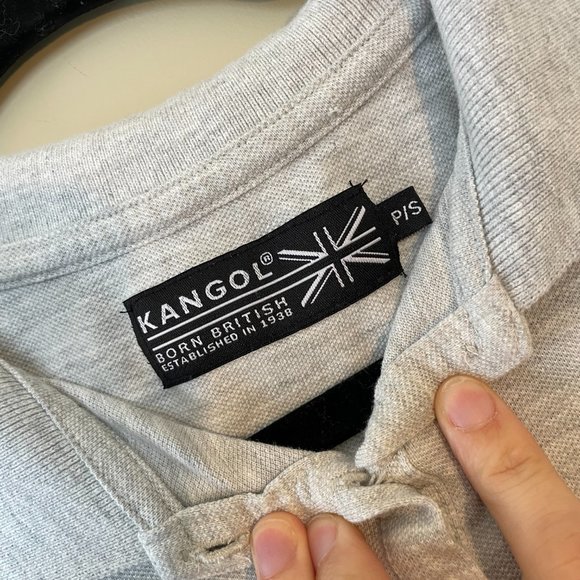 Kangol Cropped Collared Sweatshirt - Size US Small - Picture 2 of 4